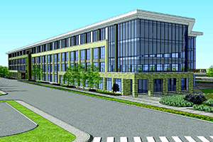 A preliminary rendering of the planned clinical laboratory facility.